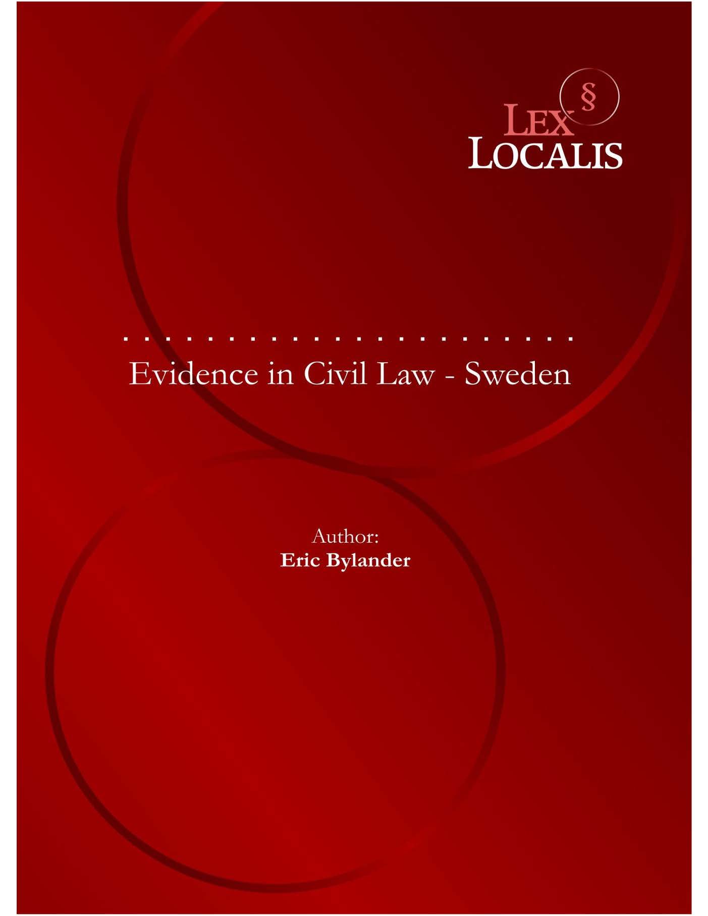 Evidence in Civil Law - Sweden