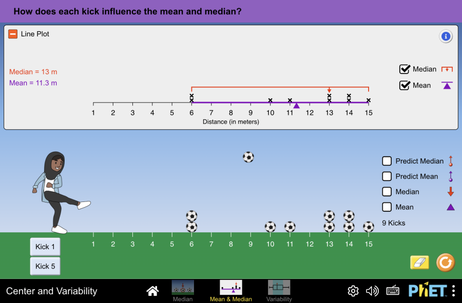 Center and variability