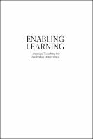 Enabling Learning: Language Teaching for Australian Universities