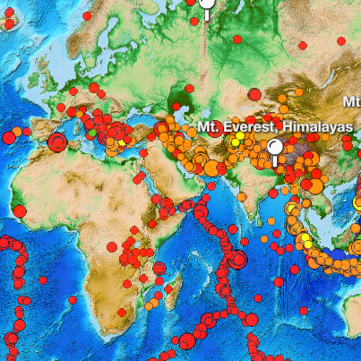 Middle School Simulations - Earthquake Data Middle School Simulations - Earthquake Data