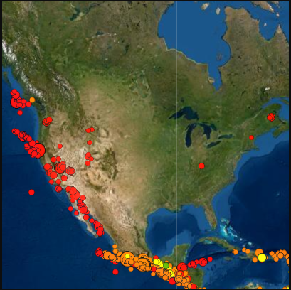 Middle School Simulations - Where are there Earthquakes in North America? Middle School Simulations - Where are there Earthquakes in North America?