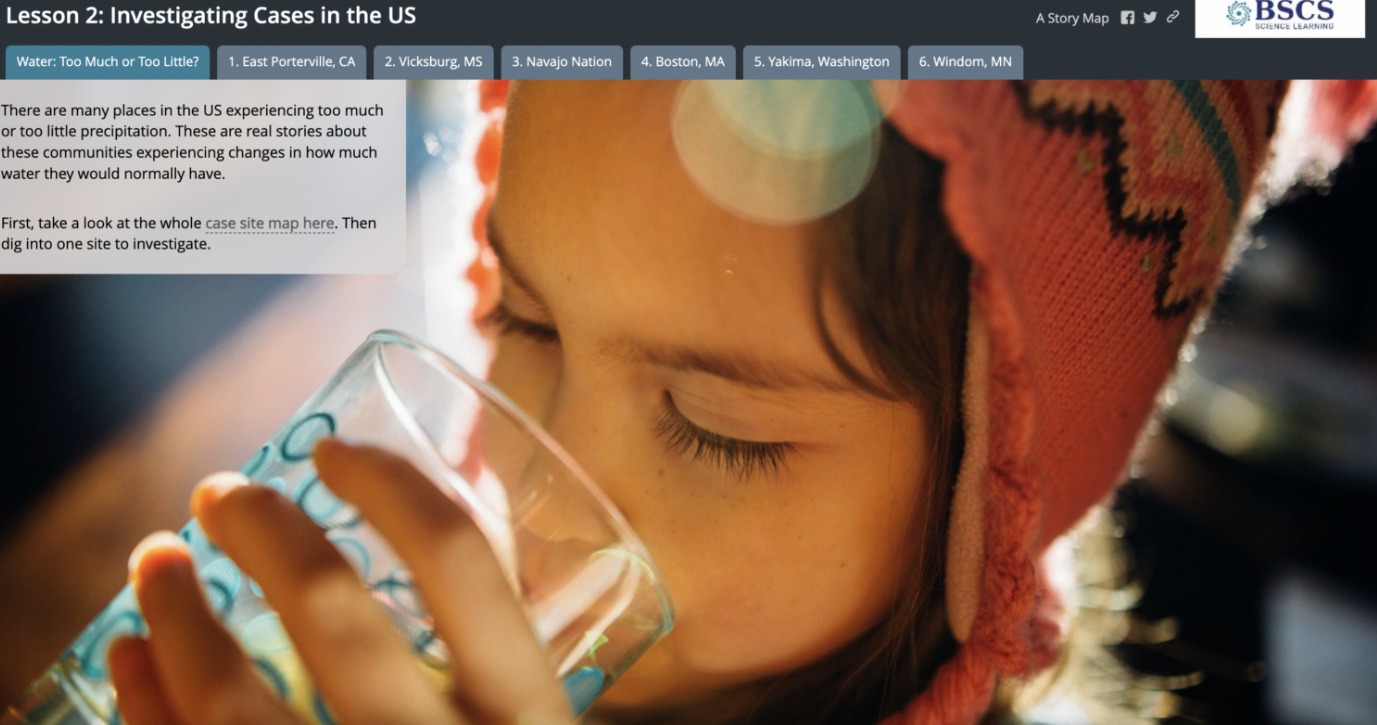 Middle School Simulations - StoryMap of Case Sites Middle School Simulations - StoryMap of Case Sites