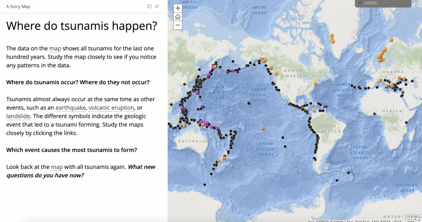 Middle School Simulations - Causes of Tsunamis