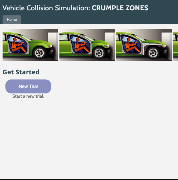 High School Simulations - Vehicle Collision Simulation: Crumple Zones