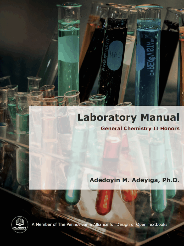 Laboratory Manual: General Chemistry II Honors - First Edition